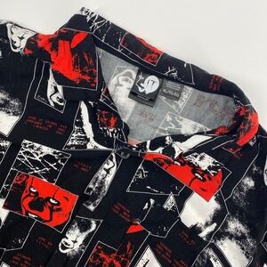 IT Pennywise Movie Shirt Mens Extra Large Black Red AOP Horror Stephen King